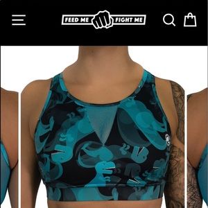 Feed Me Fight Me Sports Bra